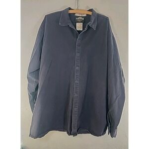 Steelguard Essentials FR Shirt Mens Large Dark Blue Flame Resistant Workwear 2xL